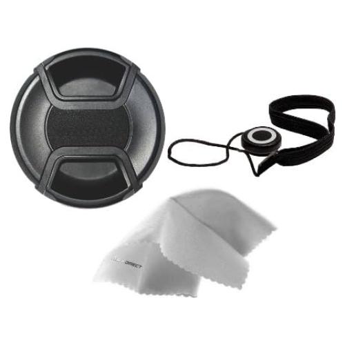 Tapa de Lente Digital Nc 55mm + Soporte y Paño Microfibra