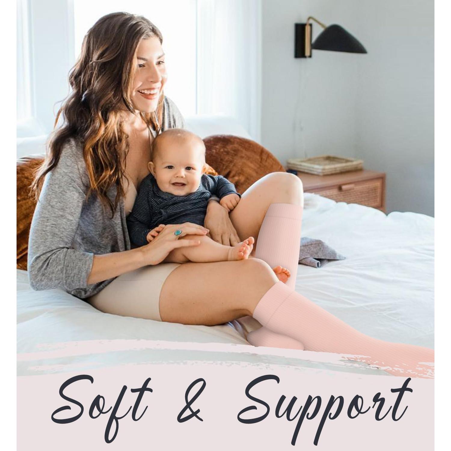 Calcetines de Compresión COOLOVER 4 Pares para Mujeres y Hombres