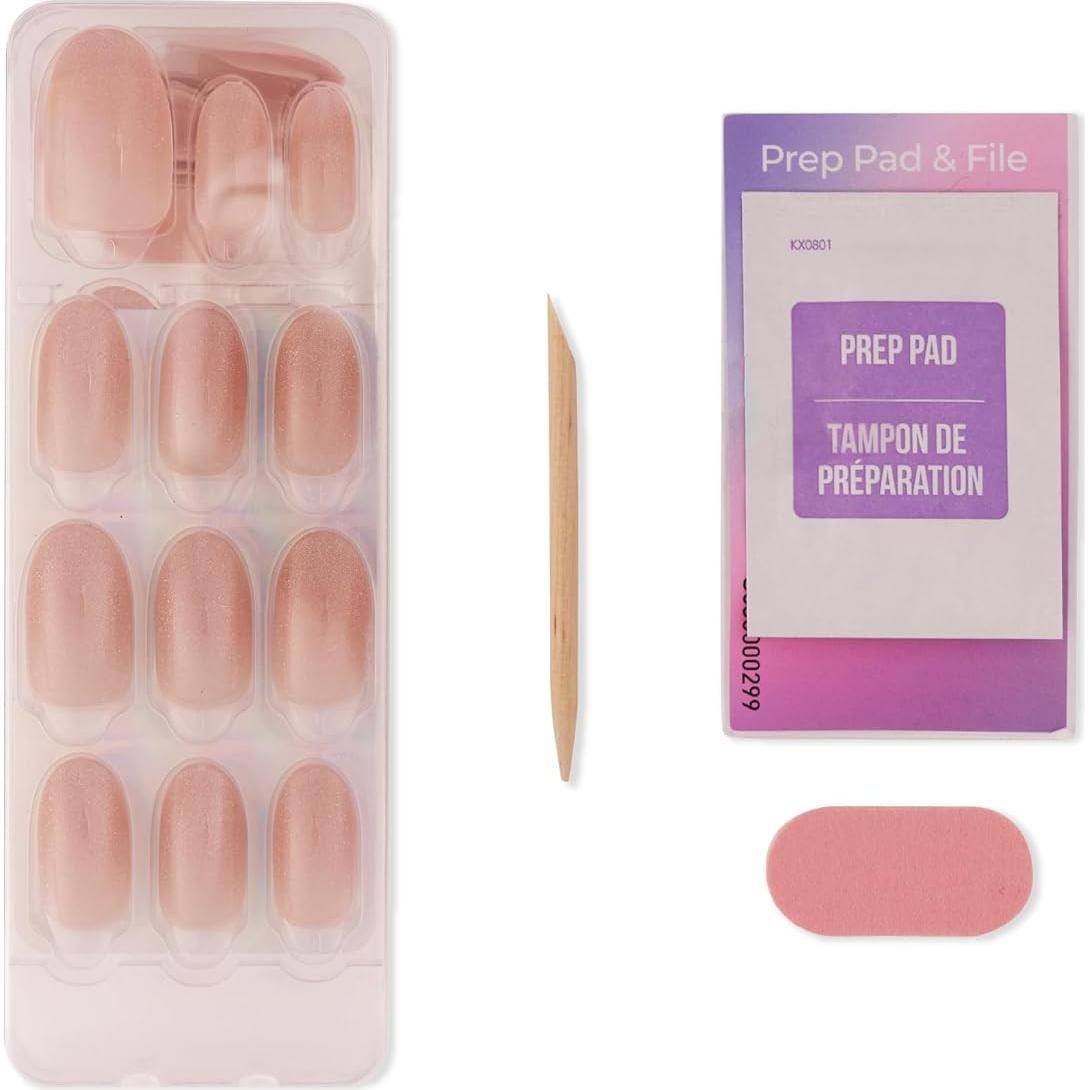 KISS imPRESS Uñas Postizas Sin Pegamento 30 Pcs Medianas