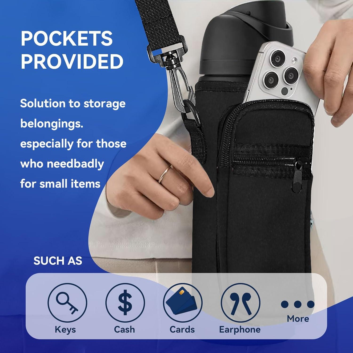 Bolsa Portabotellas Neopreno SLEILIN 24oz con Bolsillo