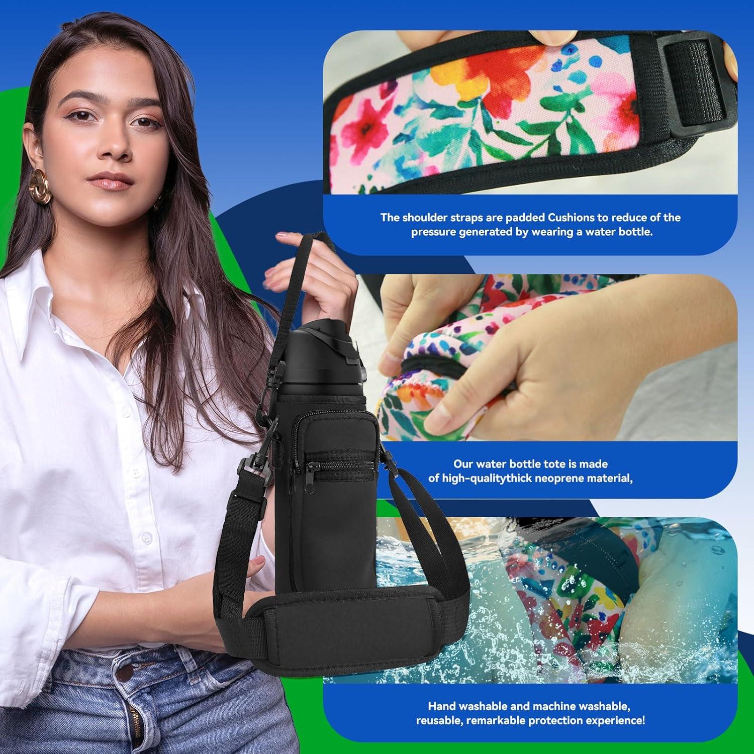 Bolsa Portabotellas Neopreno SLEILIN 24oz con Bolsillo