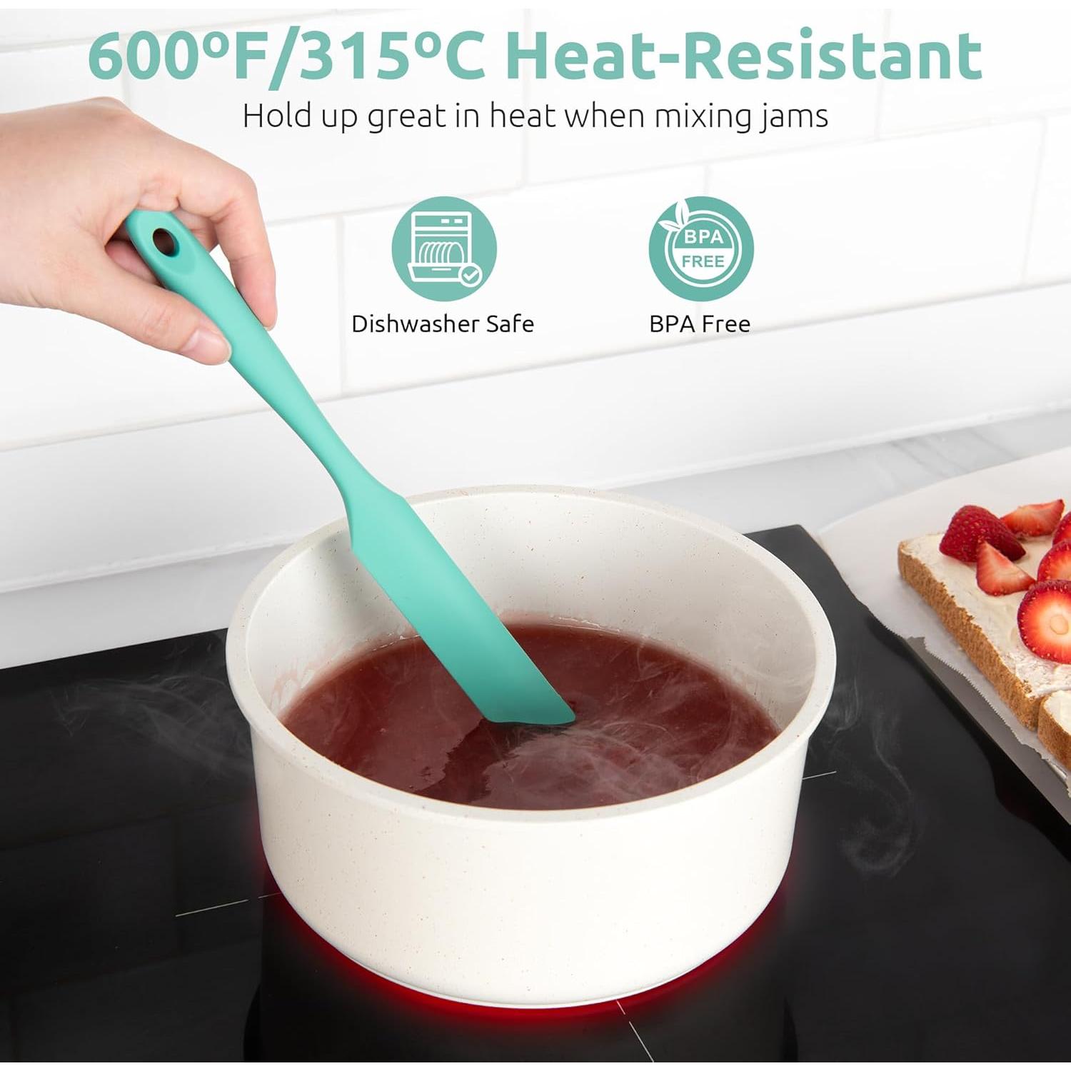 Espátula de Silicona U-Taste 25.4cm Resistente al Calor Aqua Sky
