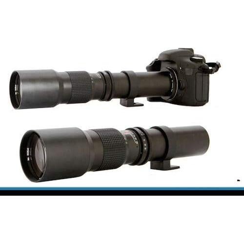 Lente Telefoto Manual 500mm f/8 OPTURA HD para Canon DSLR