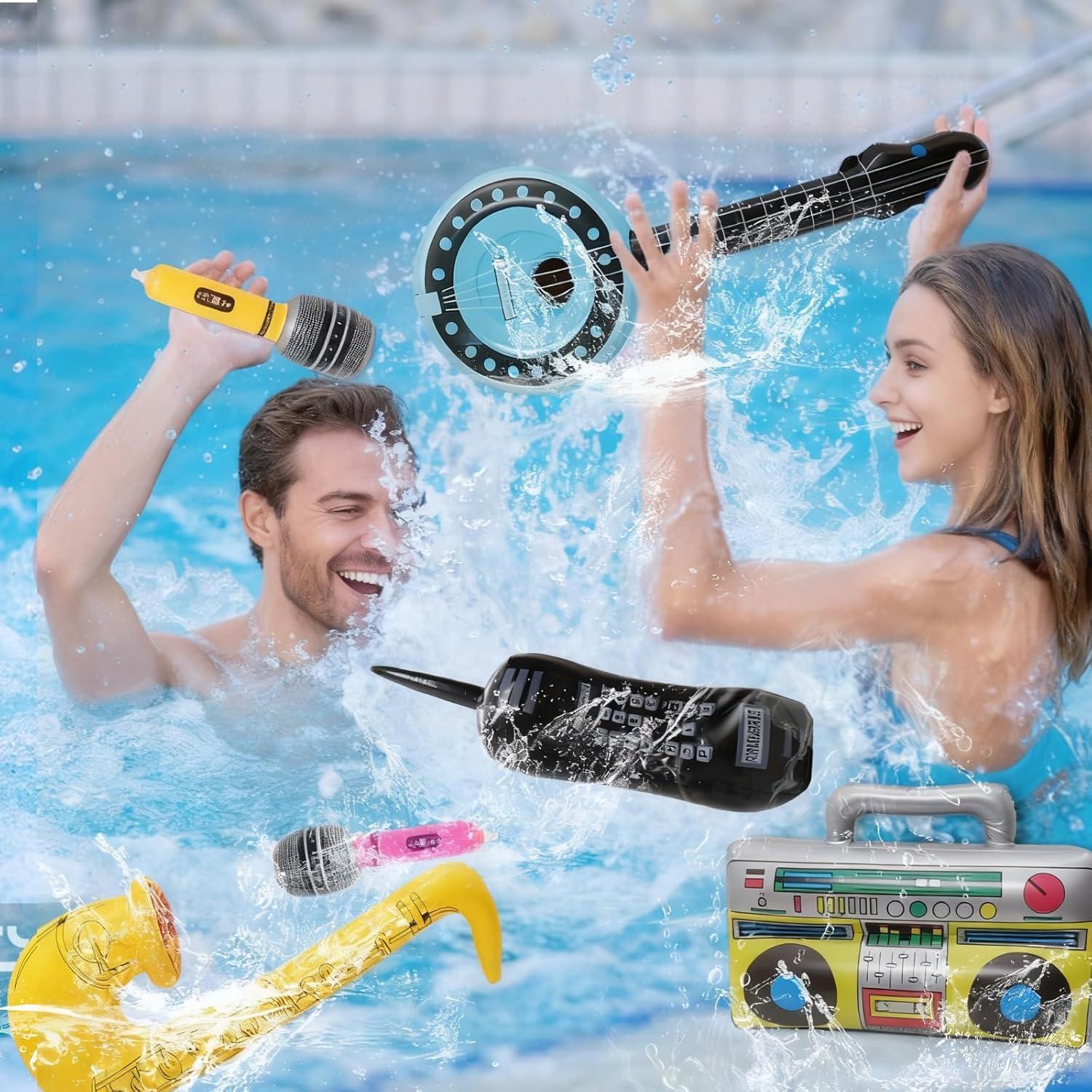 Set de Juguetes Inflables Fumwase 15 Piezas Fiesta Rock