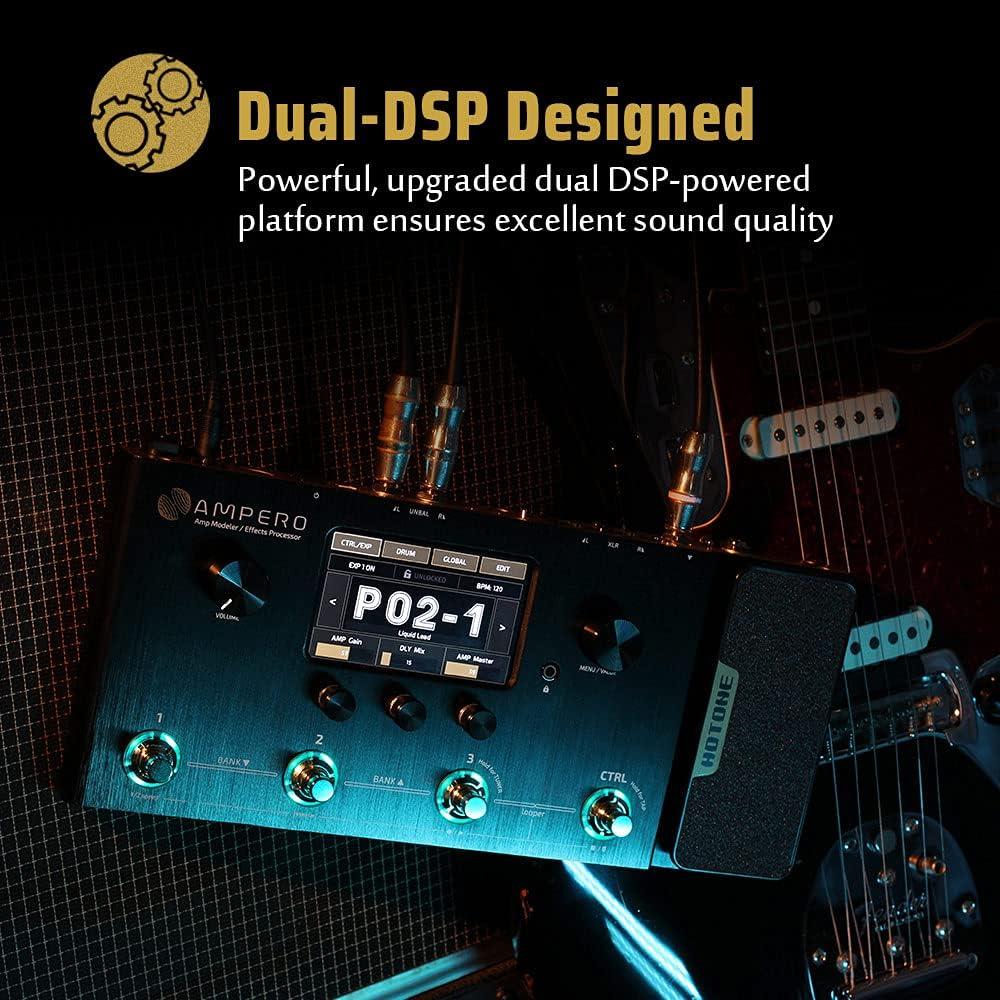 Amplificador de guitarra Hotone Ampero MP-100 240+ efectos