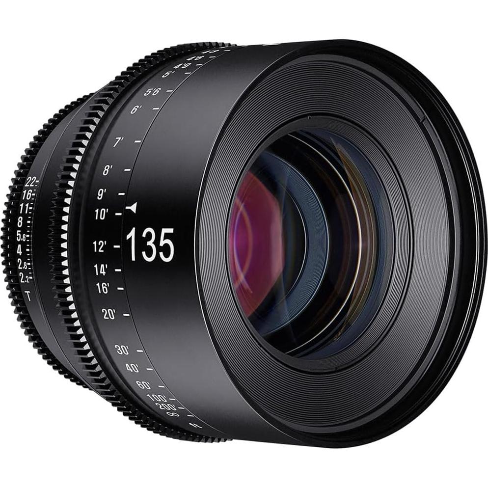 Lente Cine Rokinon Xeen 135mm T2.2 MFT - Kit Completo