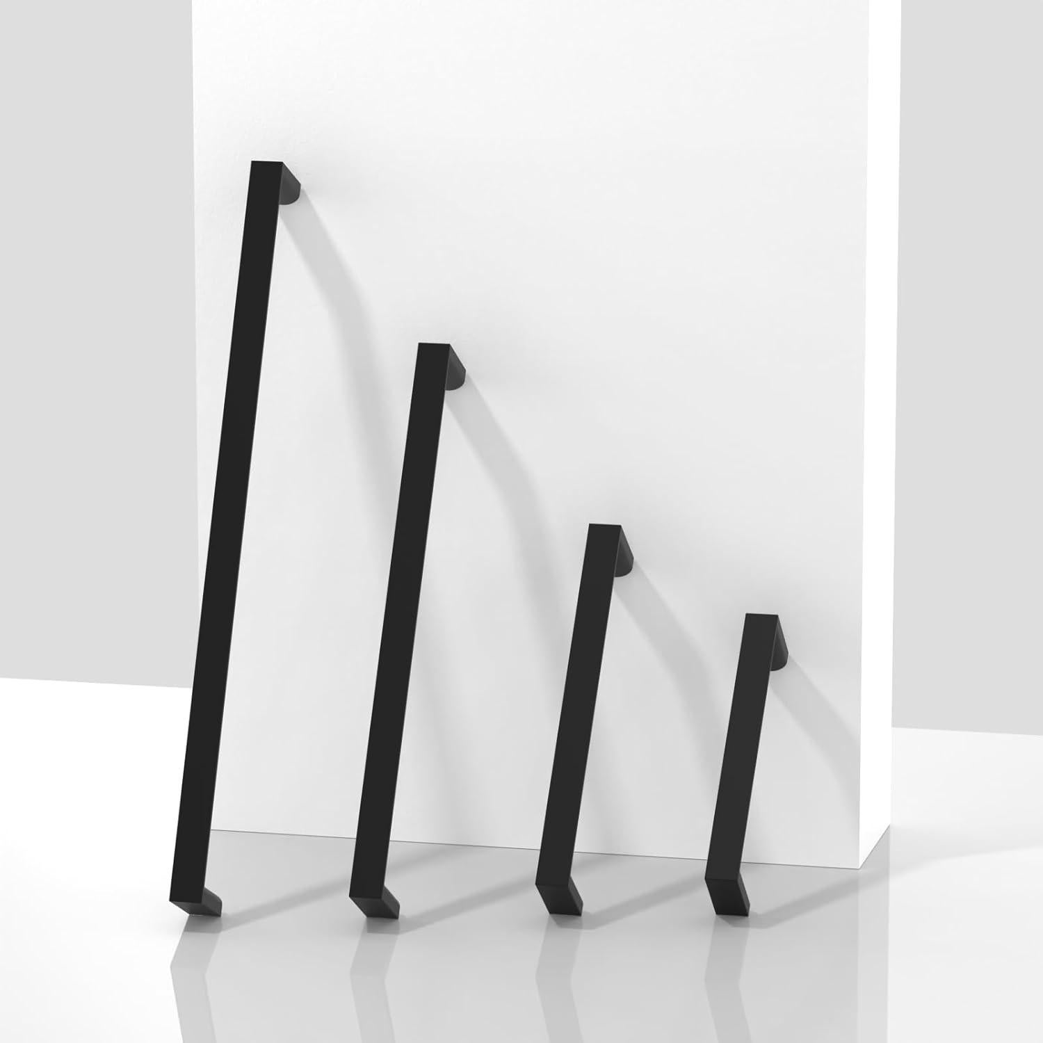 Paquete de 10 Tiradores de Gabinete Asimerdeco 128mm Negro Mate