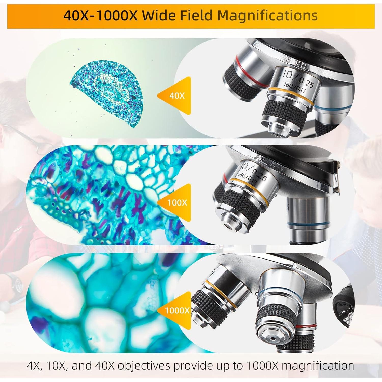 Microscopio Monocular SWIFT SW200DL 40X-1000X Doble Luz