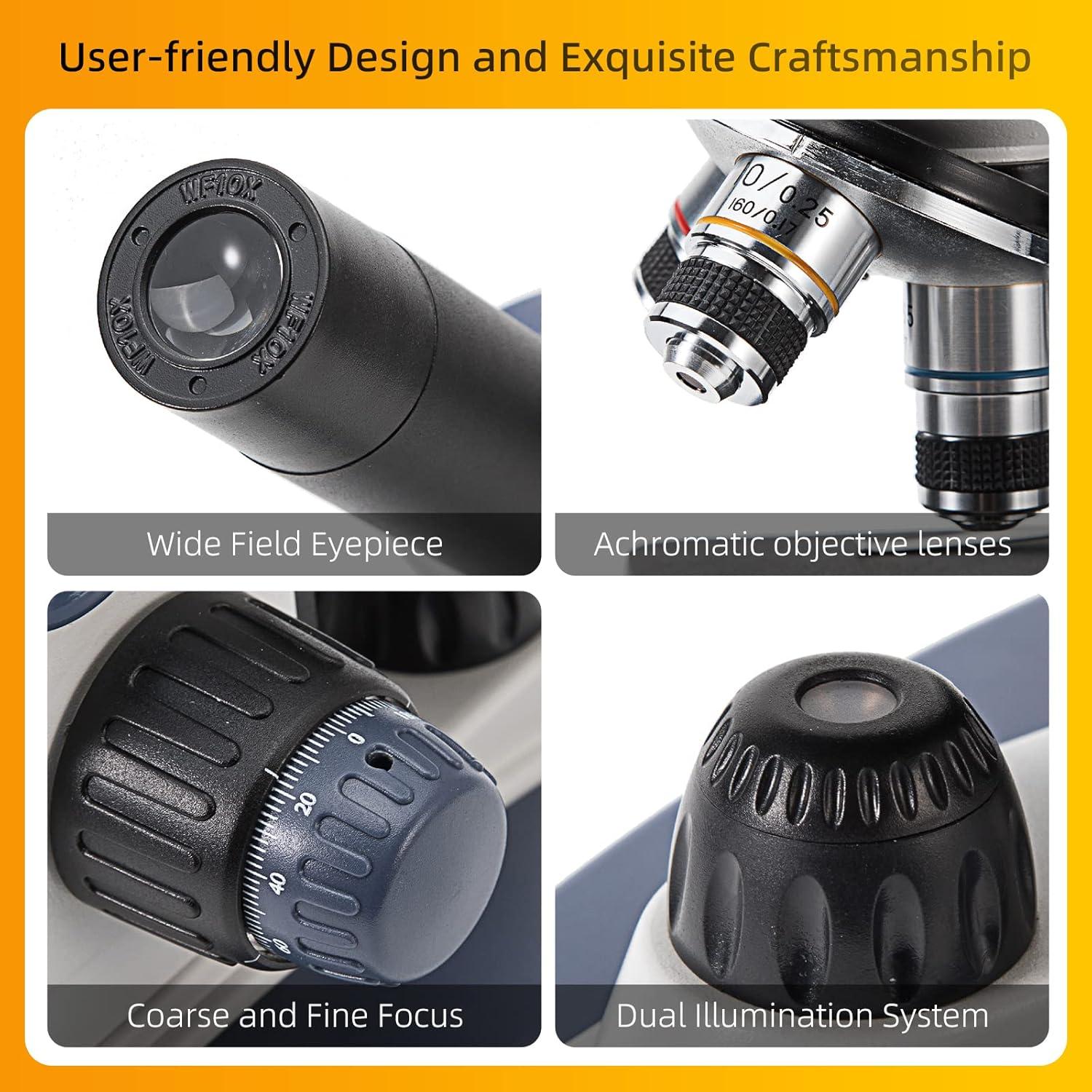 Microscopio Monocular SWIFT SW200DL 40X-1000X Doble Luz