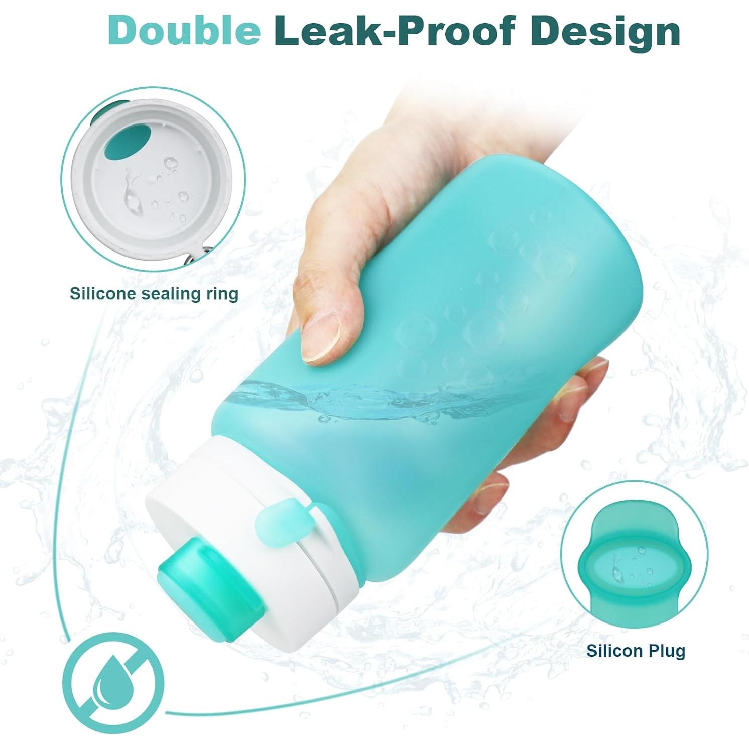 Botella de Agua Plegable PLTCAT 550ml A Prueba de Fugas