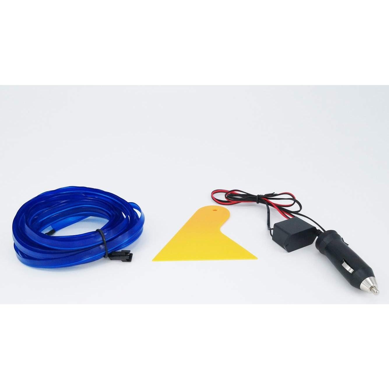 ABALDI Cable EL Neon de 5m Azul para Decoración de Coche