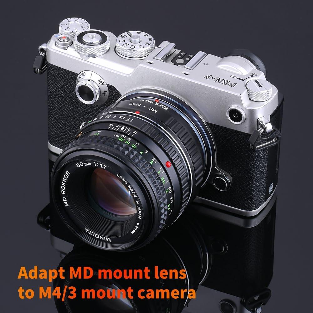 Adaptador K&F Concept Minolta MD a Micro 4/3 - Alta Calidad