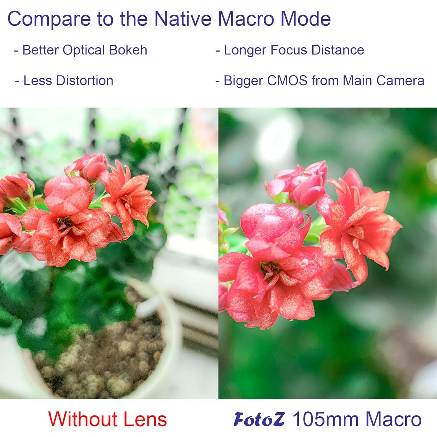 Lente Macro 105mm FotoZ para Smartphones iPhone y Samsung