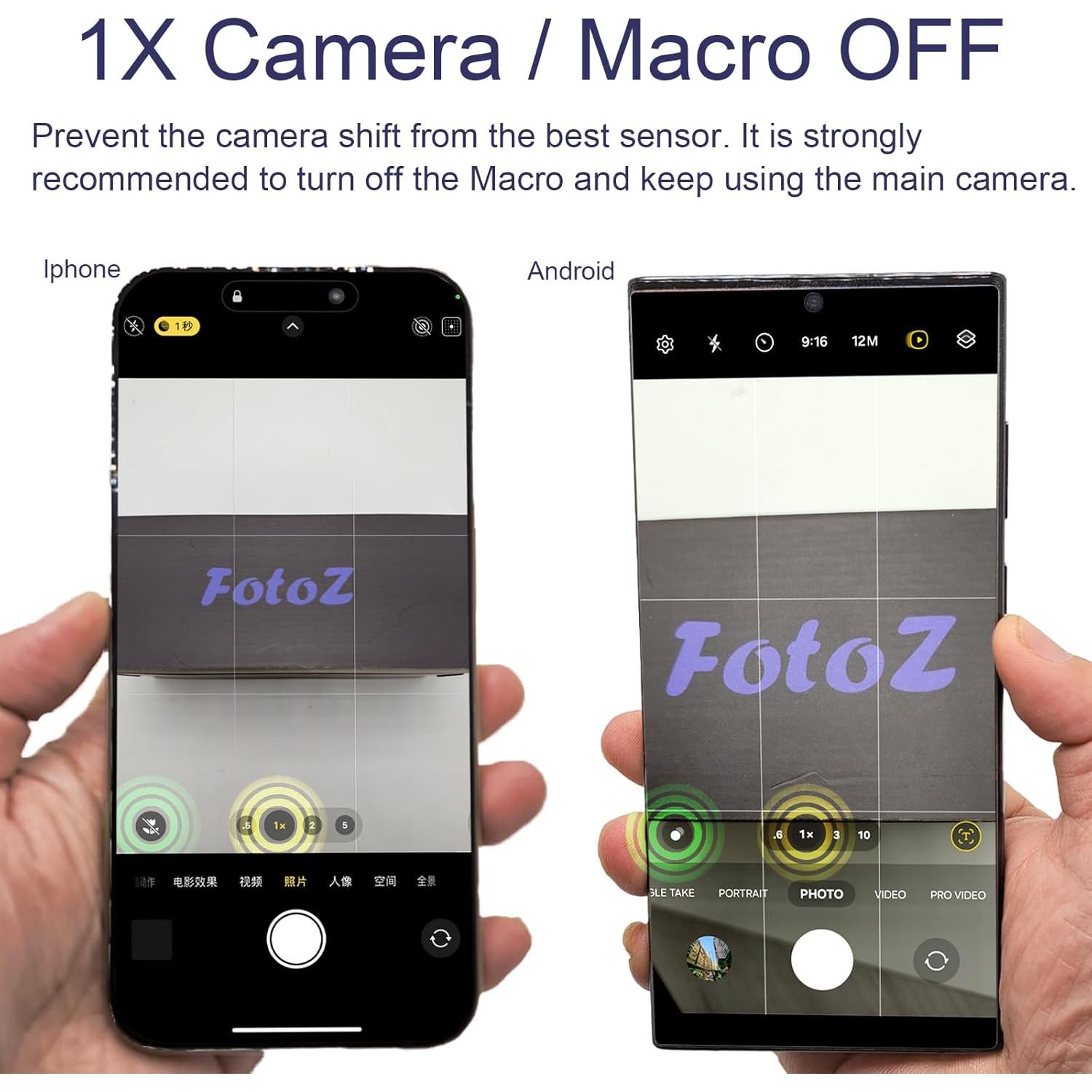 Lente Macro 105mm FotoZ para Smartphones iPhone y Samsung