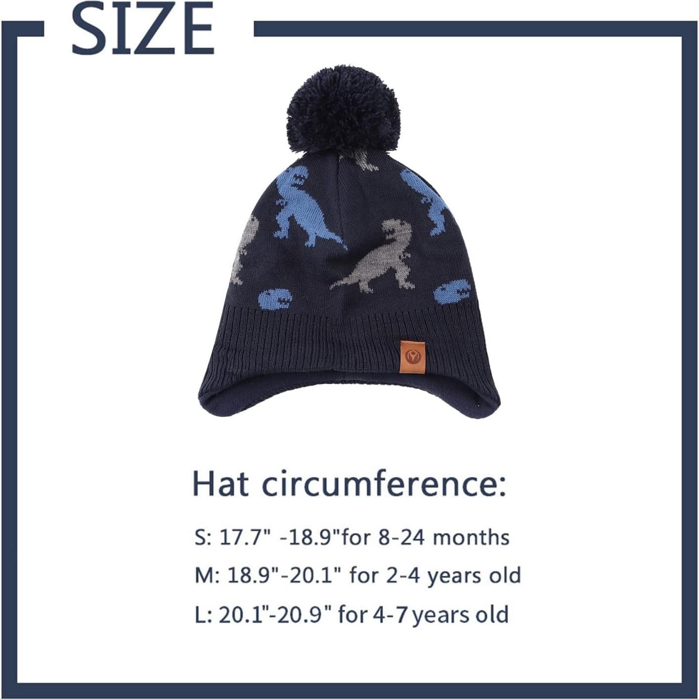 Gorro y bufanda de invierno JANGANNSA para bebé unisex