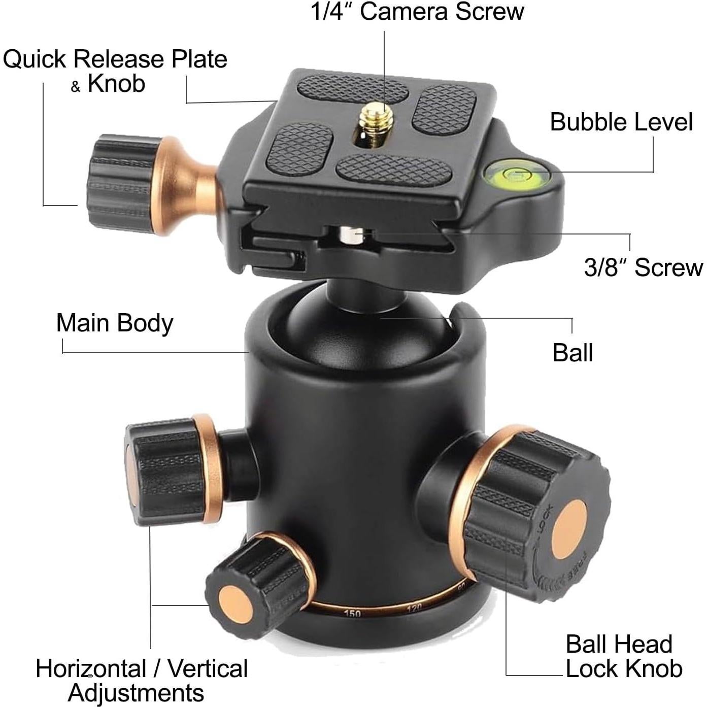 Monopod de Carbono Digital Nc 66.9" 12 kg para Ricoh GR IV