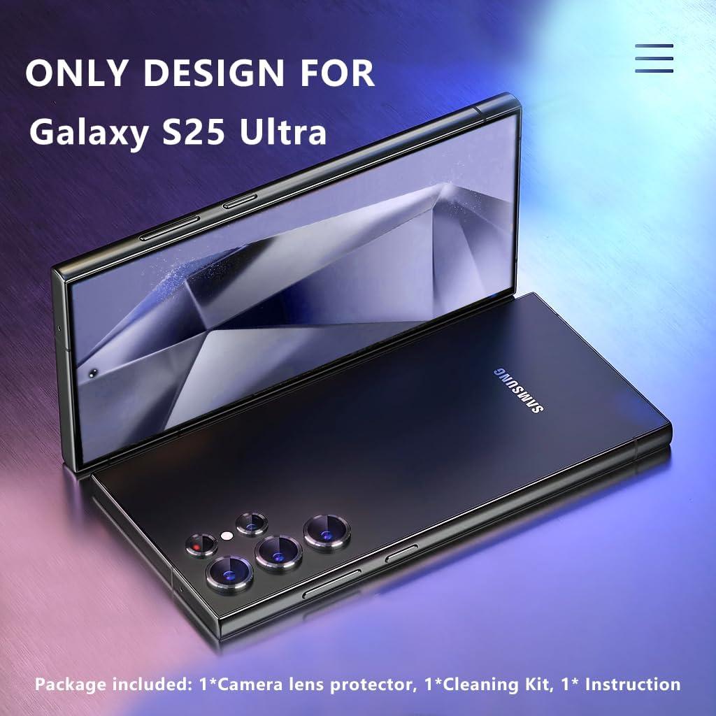 Protector de Lente de Cámara SAE&SVNG para Samsung Galaxy S25 Ultra - Vidrio Templado Rosa Brillante