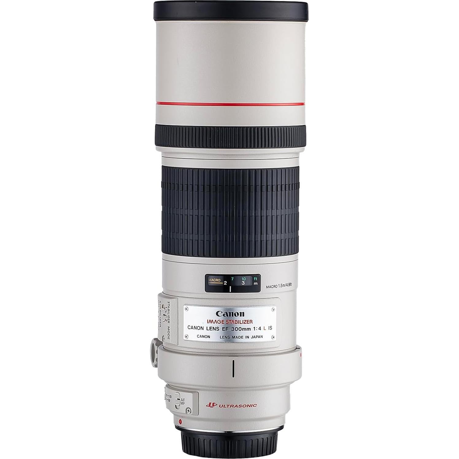 Lente Canon EF 300mm f/4L IS USM Telefoto Profesional + Kit