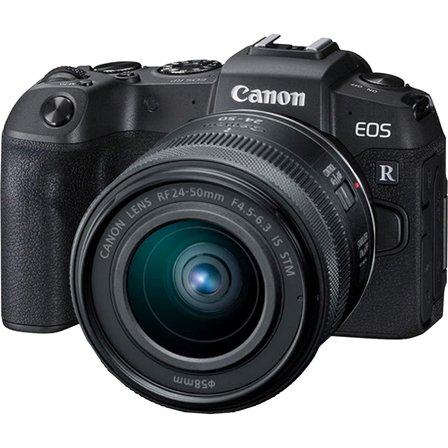 Cámara Canon EOS RP + Lentes 24-50mm y 75-300mm + Accesorios