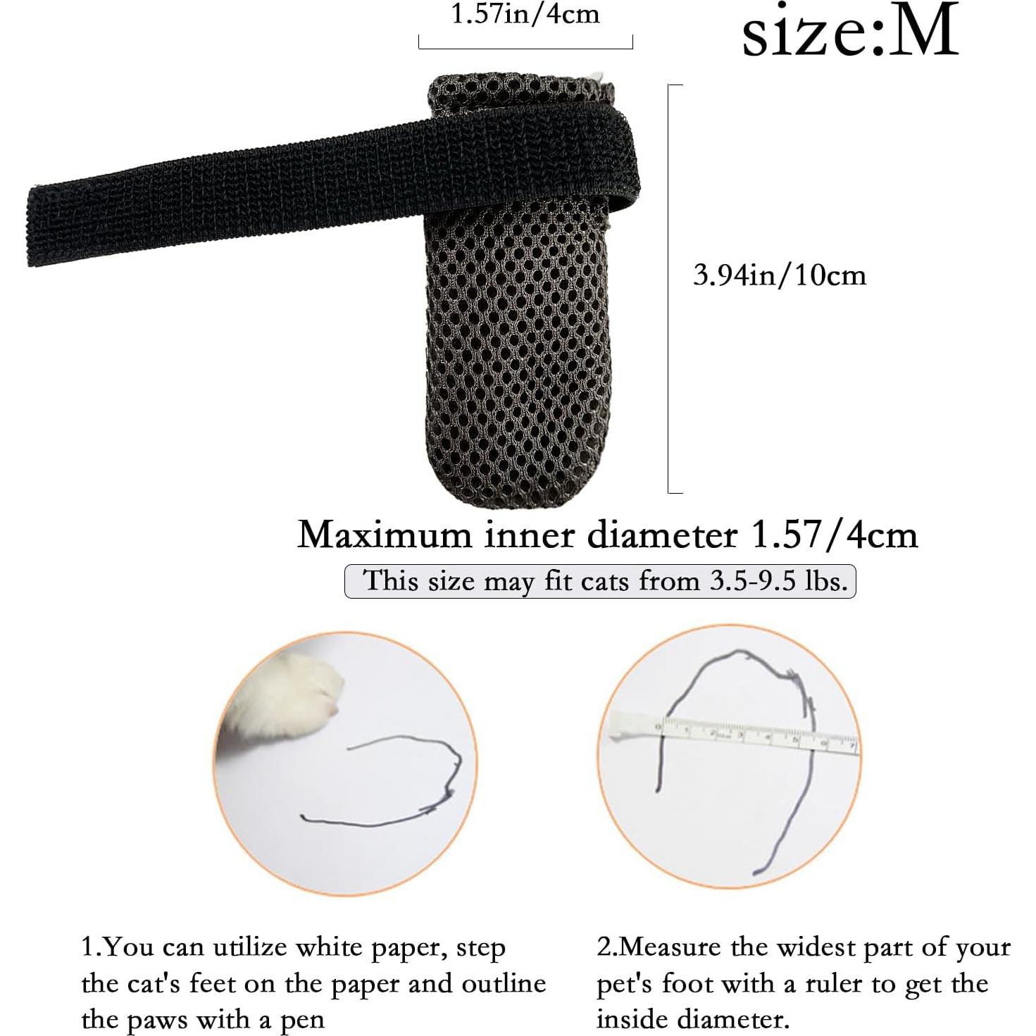 Cubiertas para patas de gato YYanniwani - 4 piezas anti-rasguños