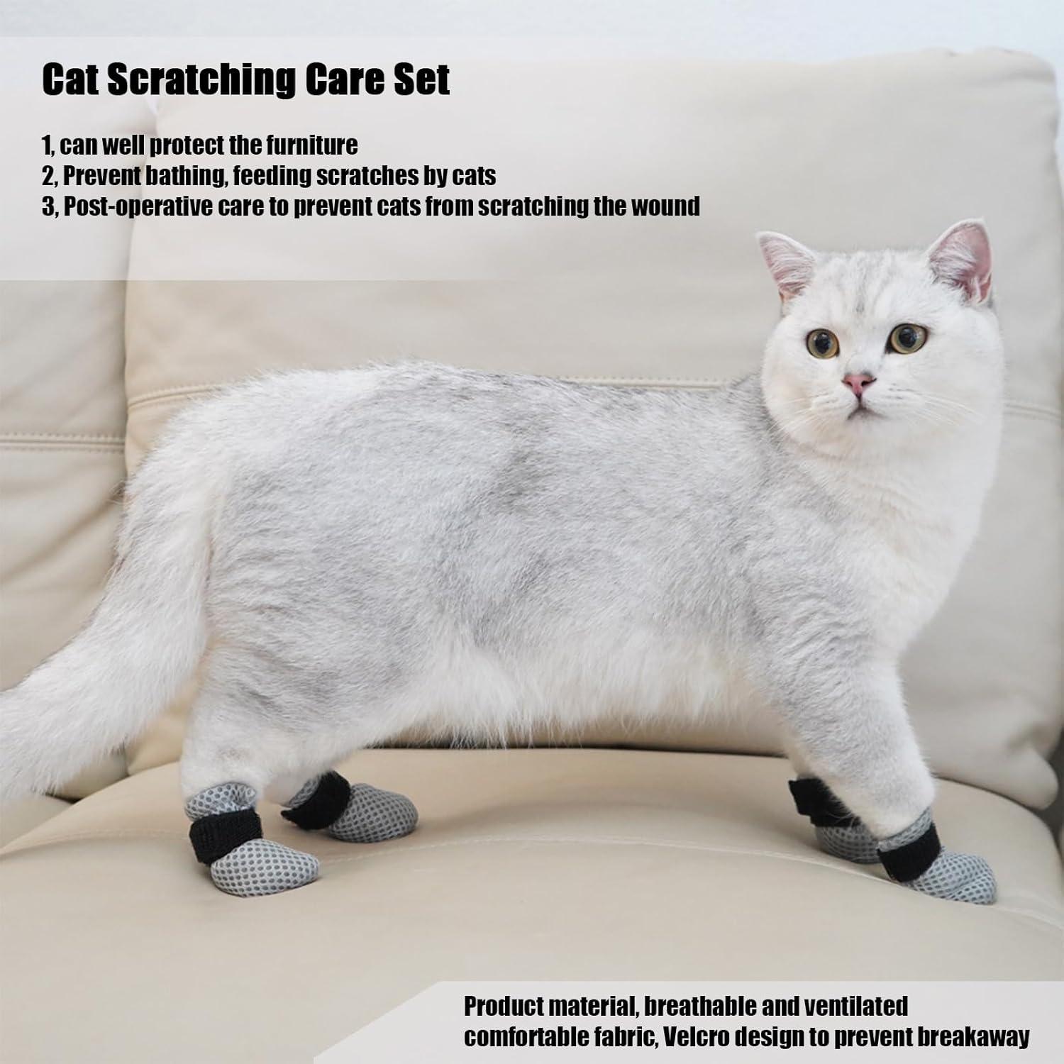 Cubiertas para patas de gato YYanniwani - 4 piezas anti-rasguños