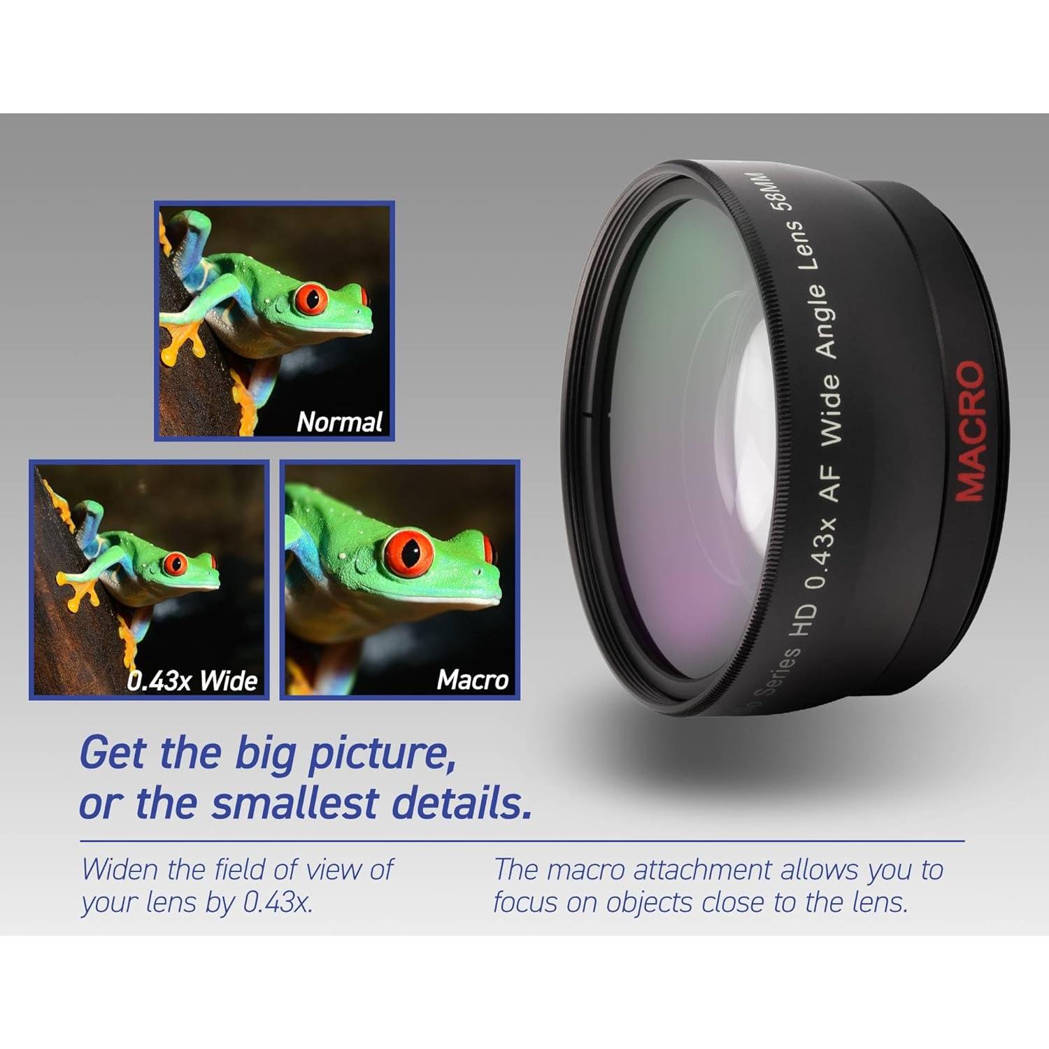 Lente Macro Gran Angular Fisheye 43X OPTURA HD 77mm