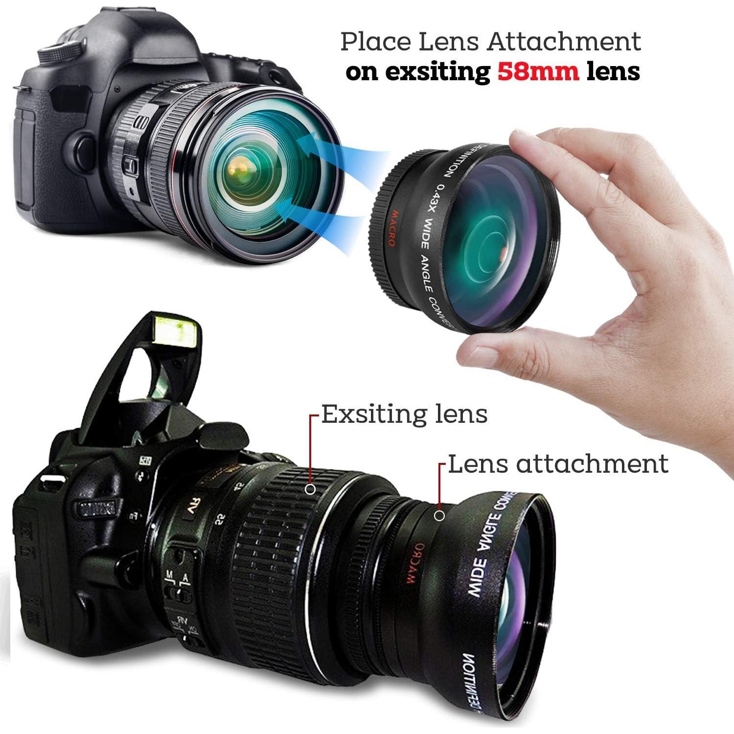 Kit de Accesorios de Lente 58mm Xtech para Canon DSLR