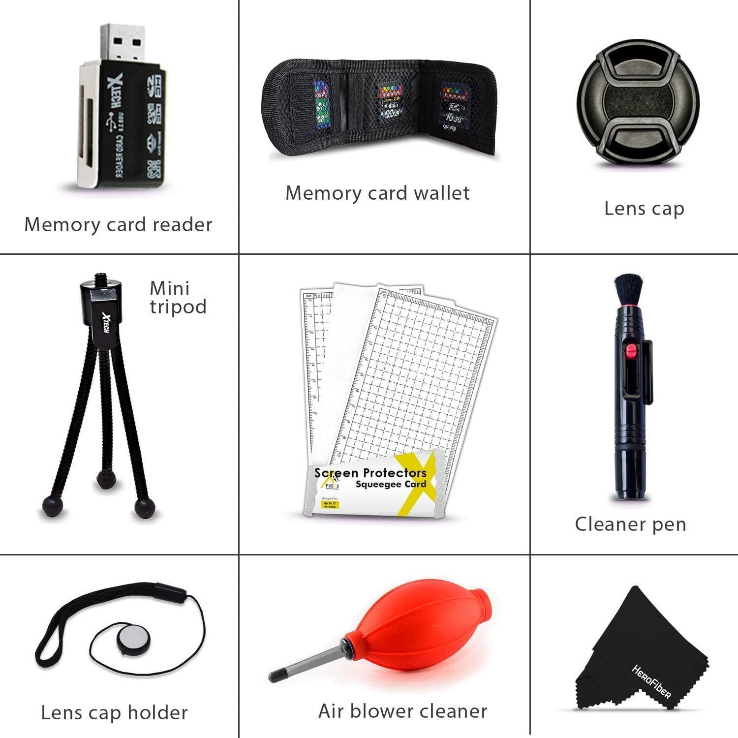 Kit de Accesorios de Lente 58mm Xtech para Canon DSLR