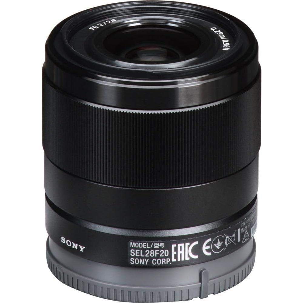 Lente Sony FE 28mm f/2 + Kit de Filtros 49mm + Funda