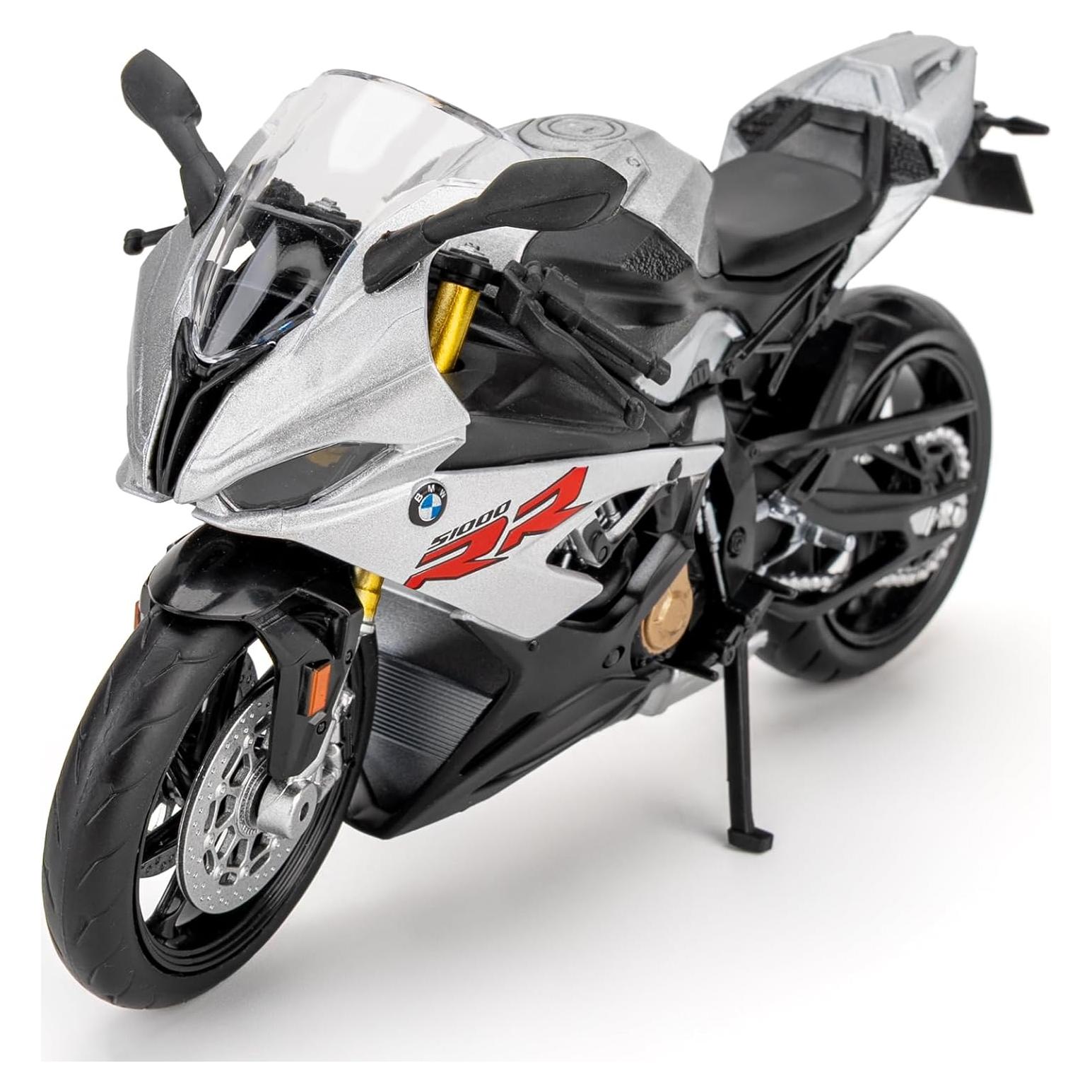 Motocicleta Diecast 1:12 BMW S1000RR Plata RMZ City