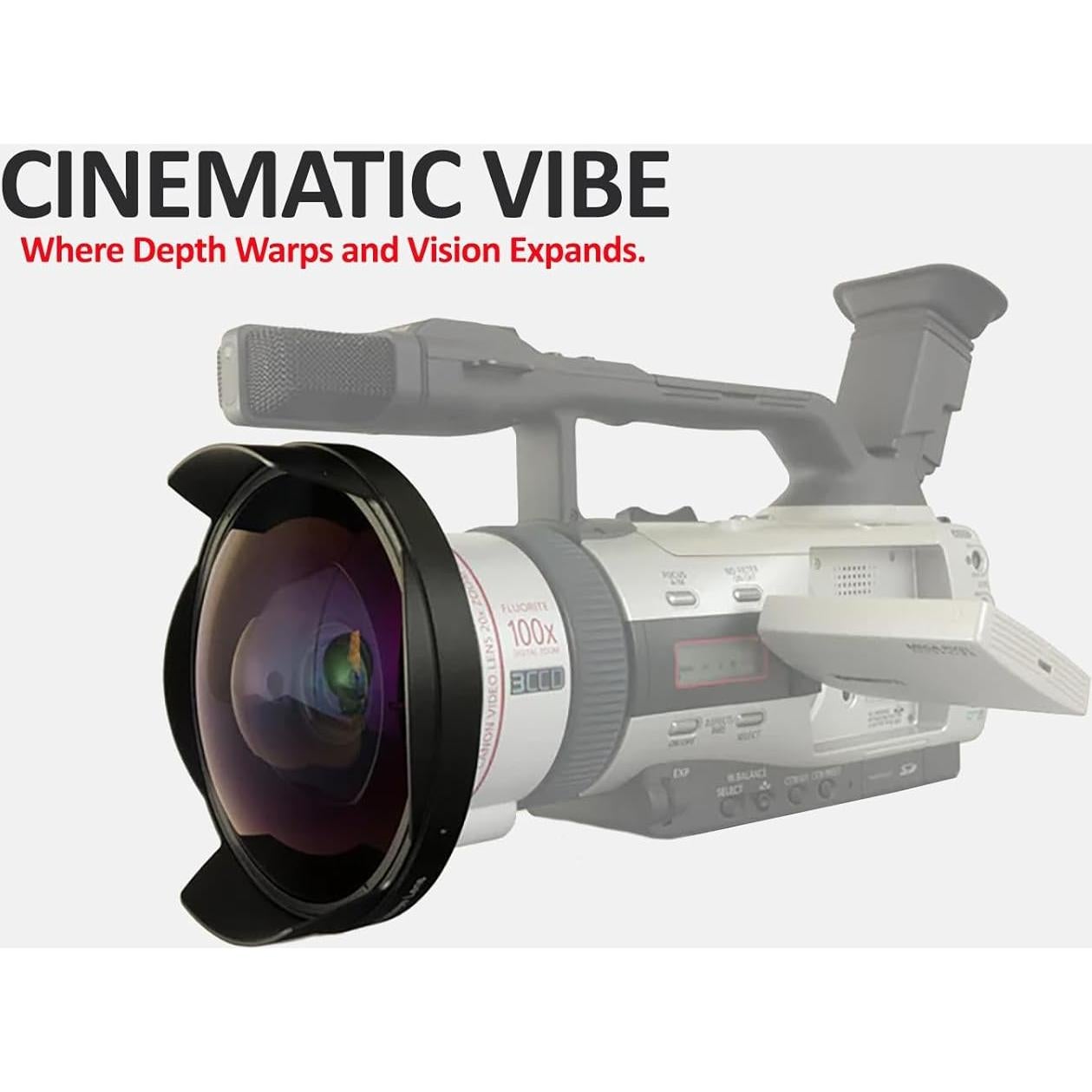 Lente Ojo de Pez 0.3X Hila Optics para Sony FDR-AX100