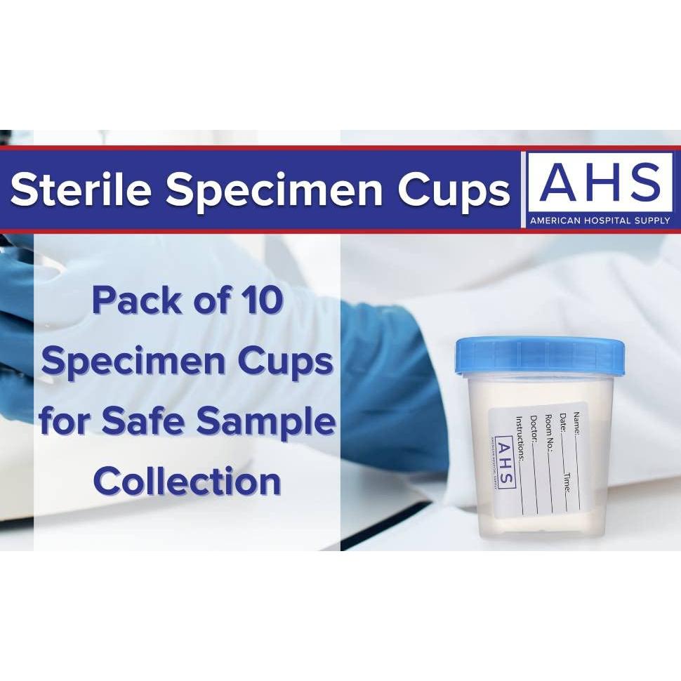 Copas de Muestra Estériles AHS 113.4 ml - Paquete de 10