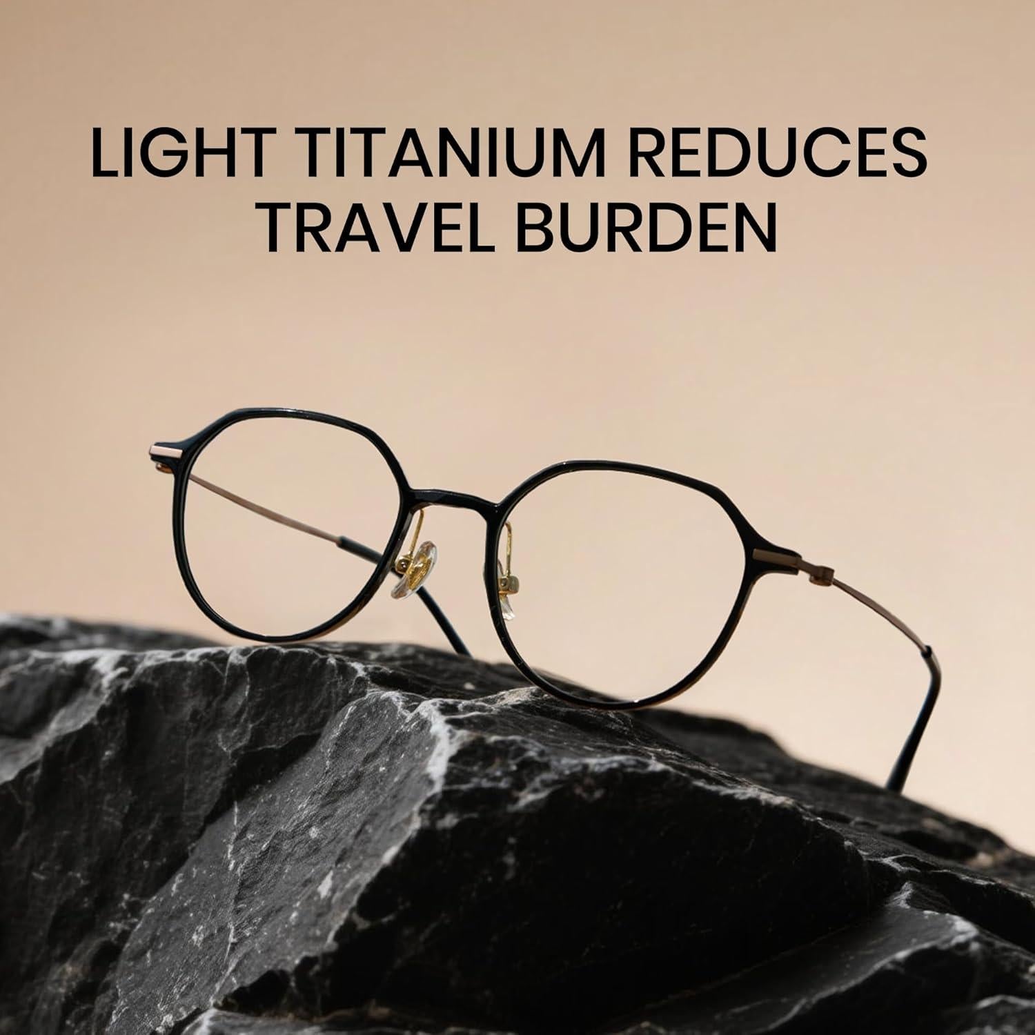 Gafas de luz azul Cyxus de titanio UV400 para computadora