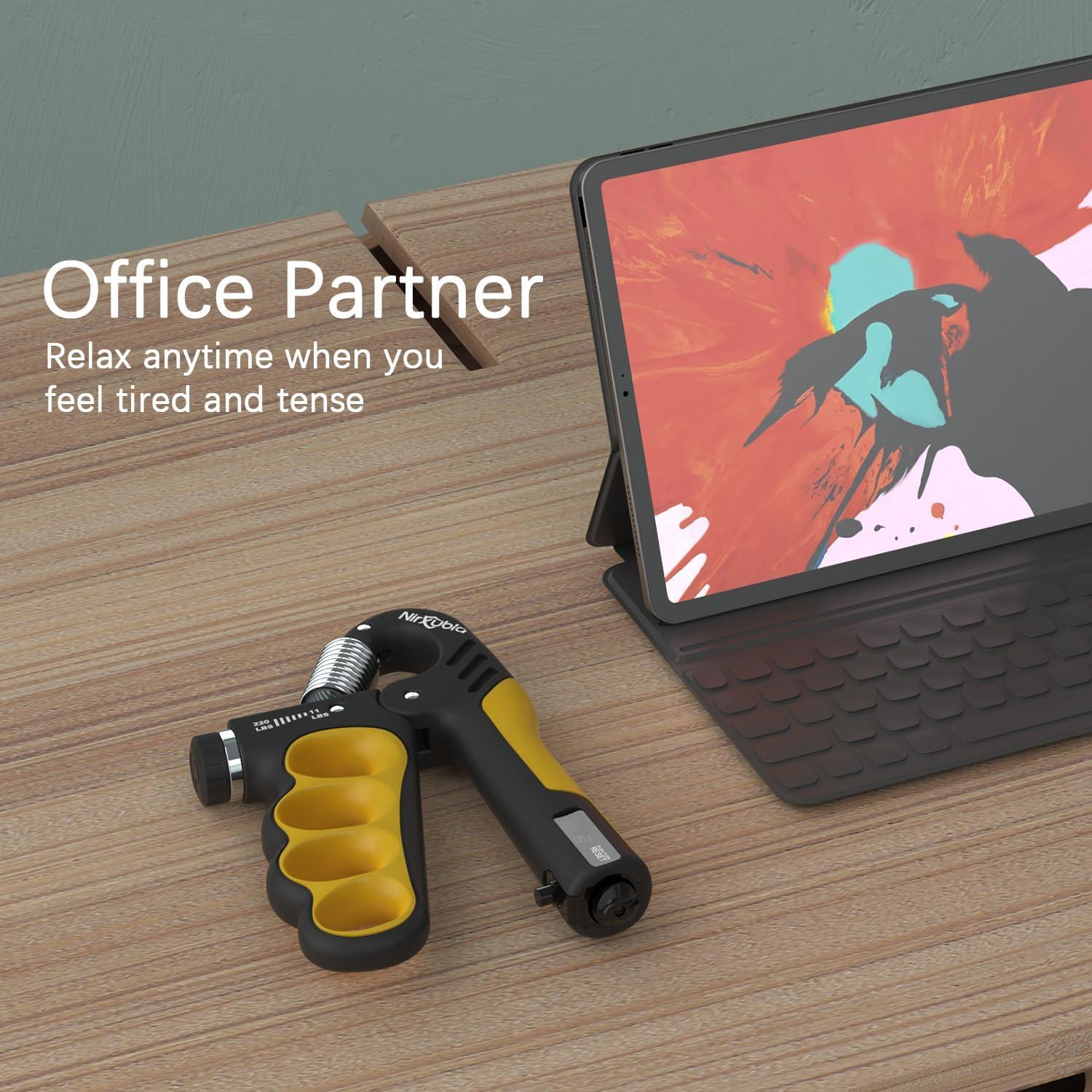 Entrenador de Fuerza de Agarre Nirxubla 11-100 kg con Contador