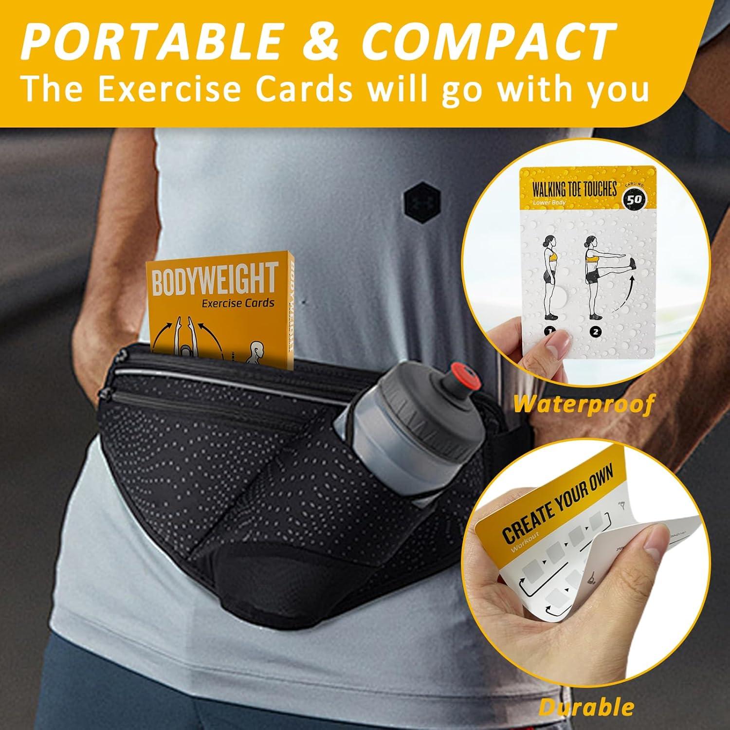 Tarjetas de Ejercicio ELAORY 62 Piezas Fitness en Casa