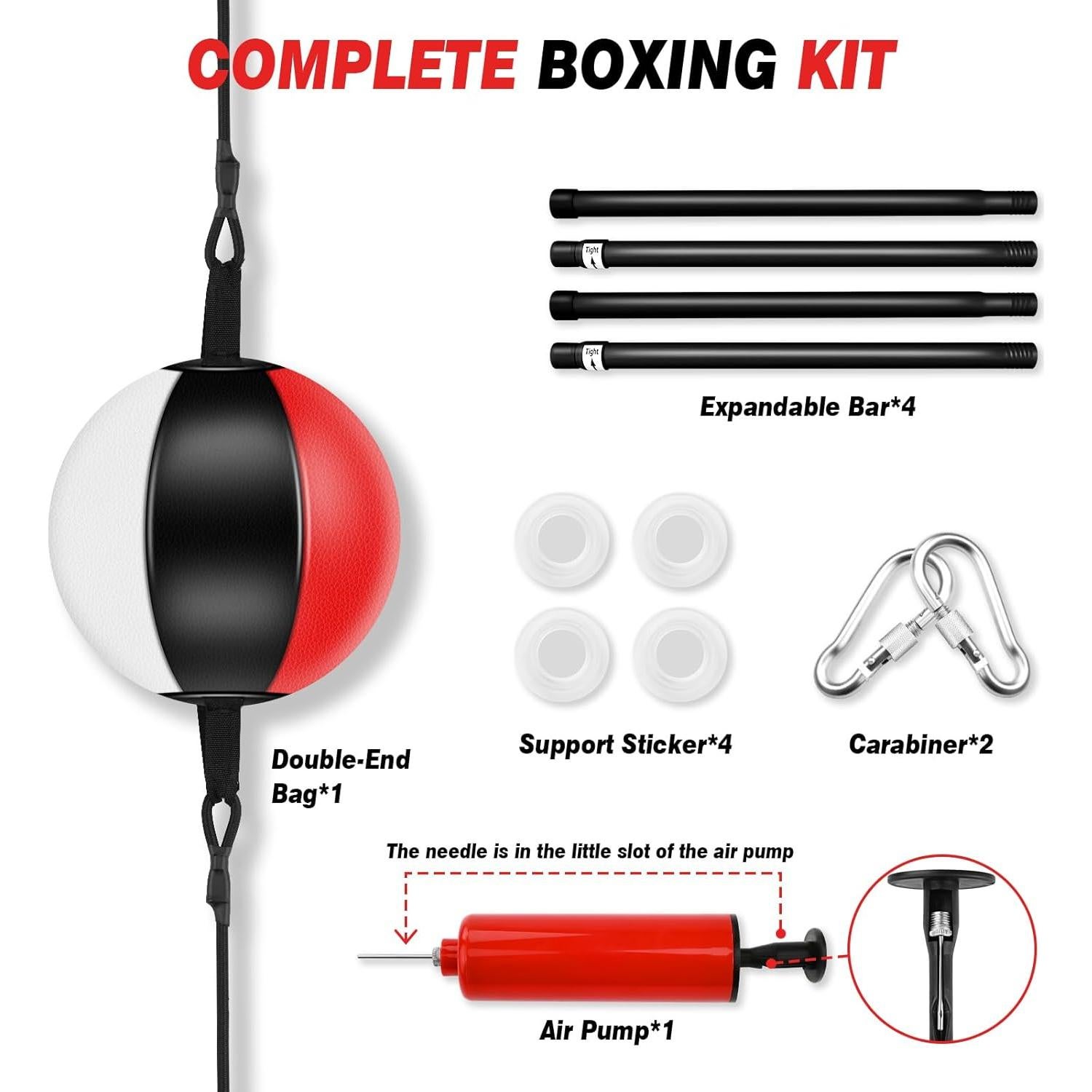 Bolsa de Boxeo Doble Extremo YORWHIN para Entrenamiento en Casa