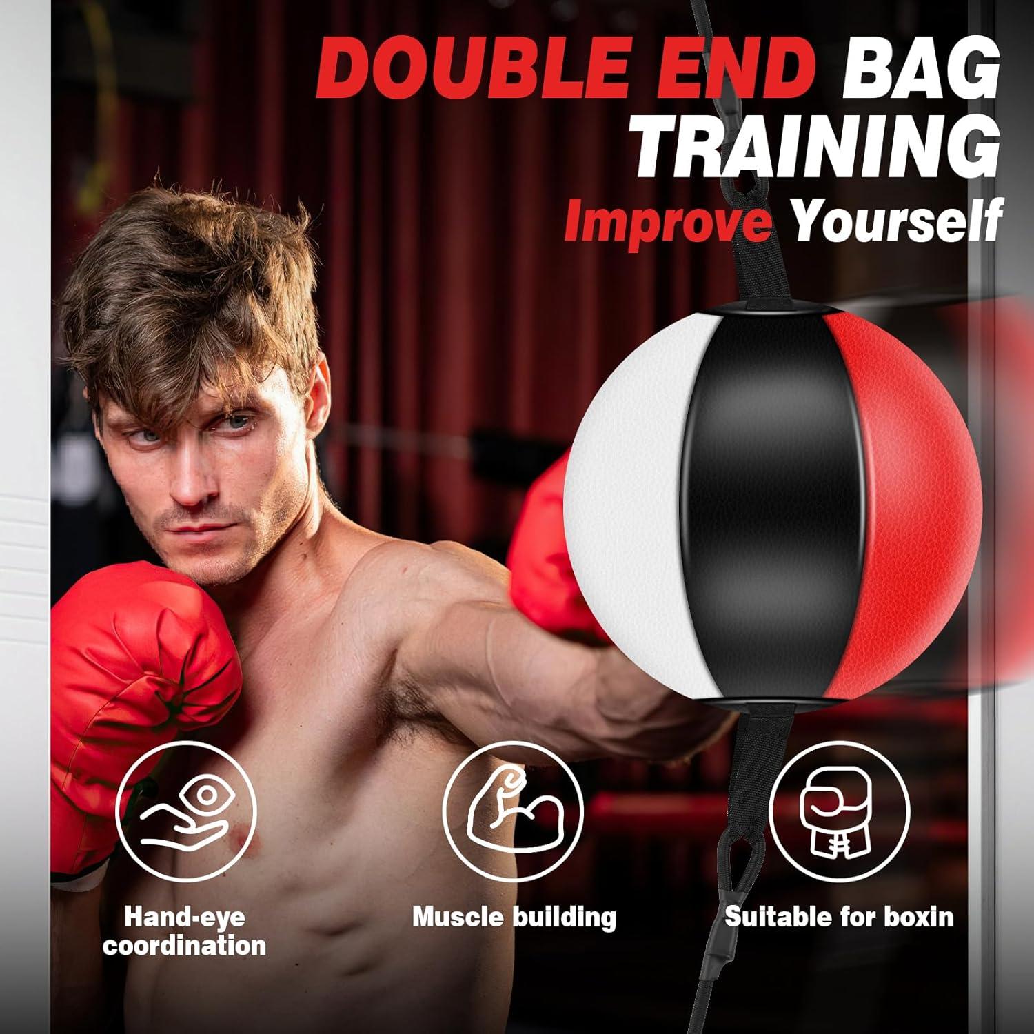 Bolsa de Boxeo Doble Extremo YORWHIN para Entrenamiento en Casa