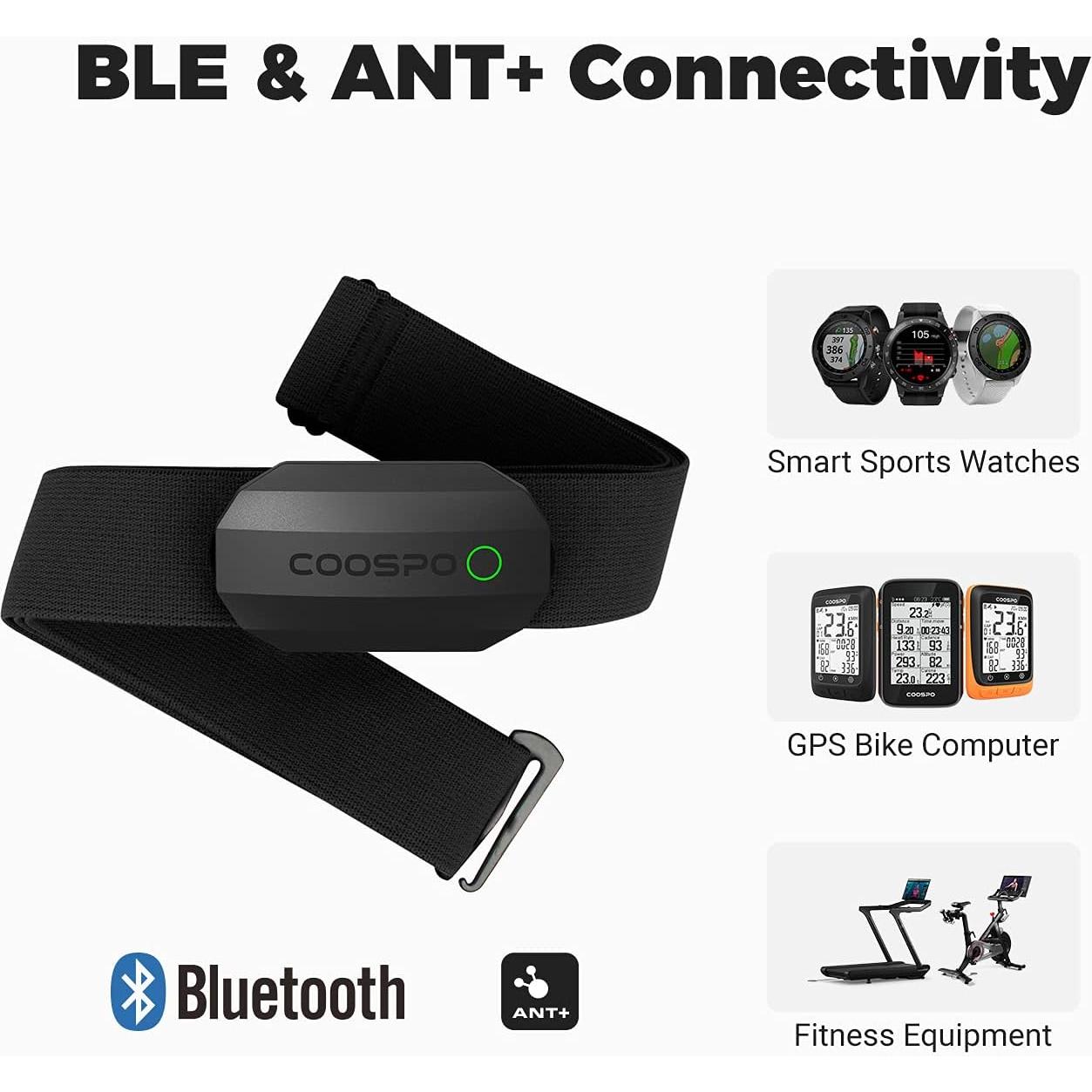 Monitor de Frecuencia Cardíaca Bluetooth CooSpo H808S IP67