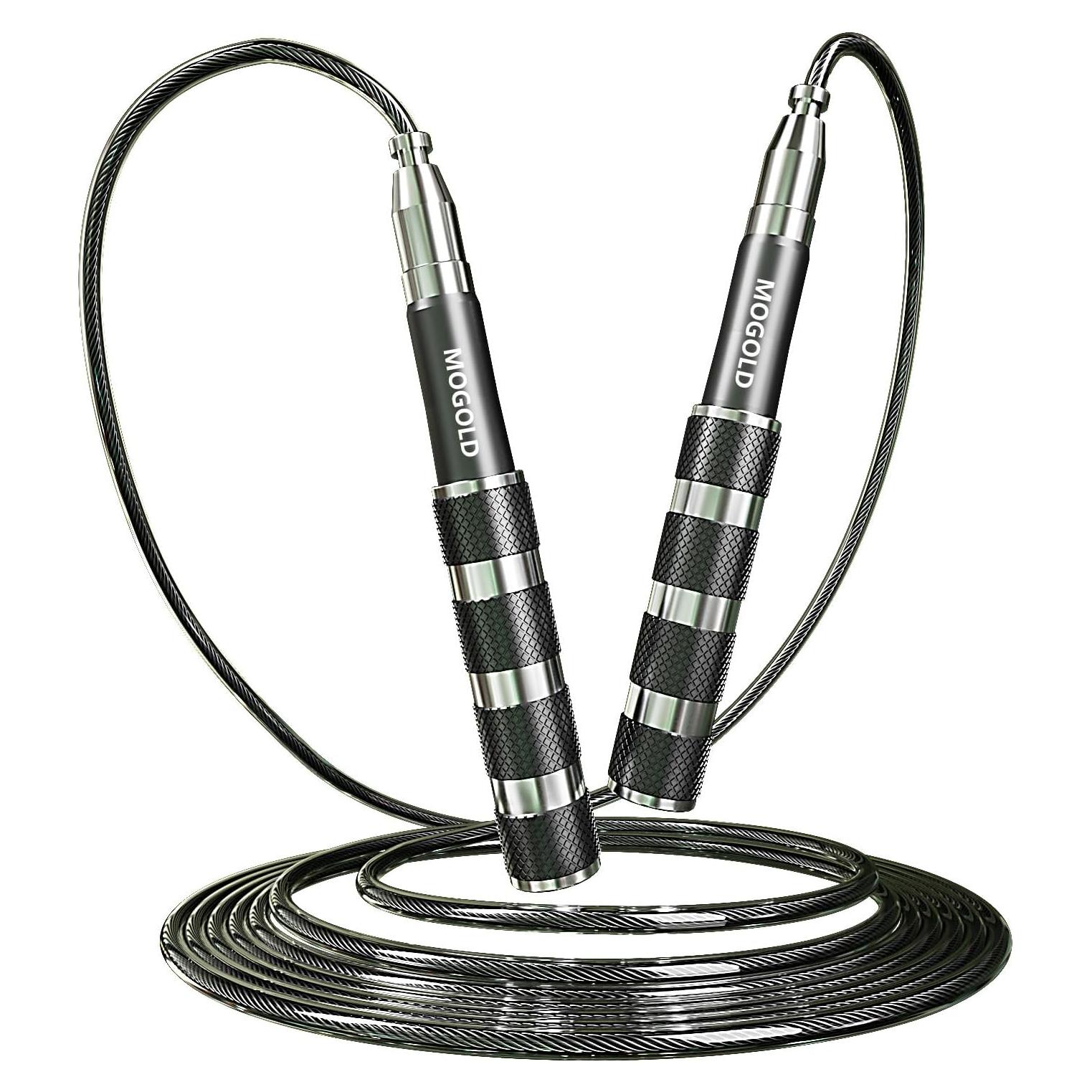 Cuerda de Salto Rápida MOGOLD T35 Ajustable PVC 2.74m