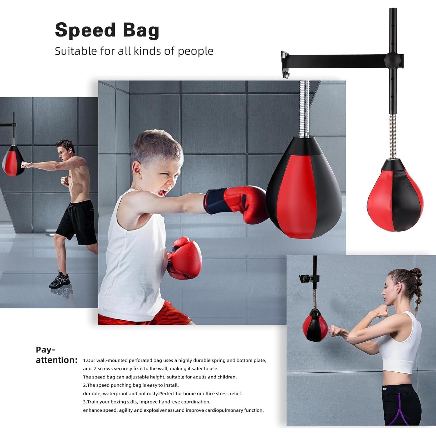 Bolsa de Velocidad ADALT LION Ajustable para Boxeo 67cm