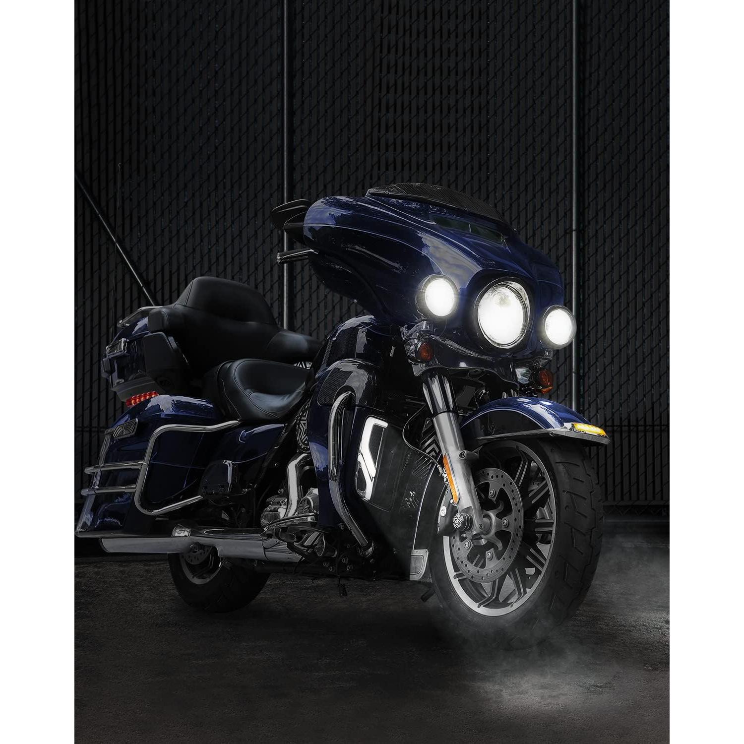KEMIMOTO Luz LED Motocicleta Touring 2014-2024 Cromo