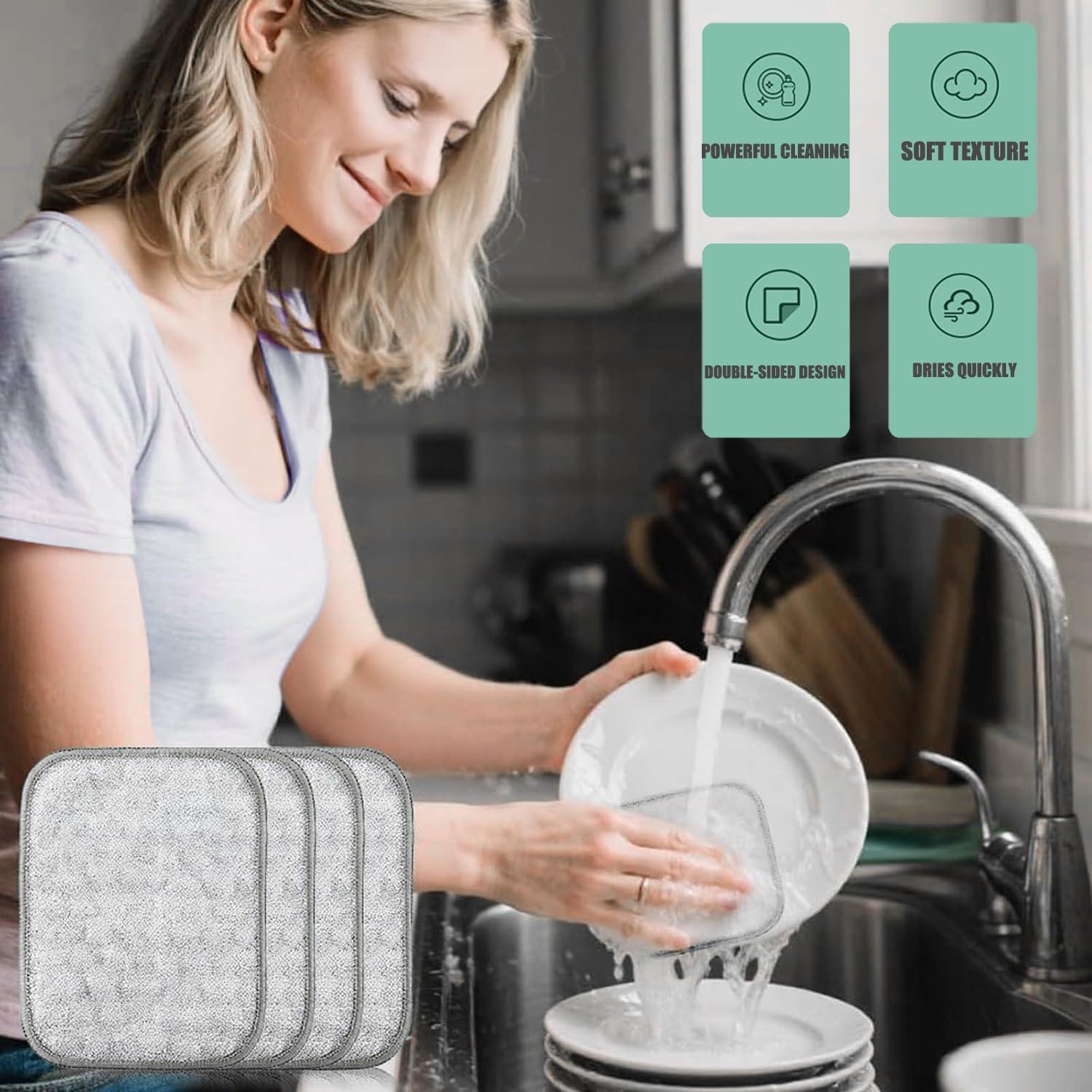 Trapos de Lavado de Platos de Alambre Oputemon 5 Piezas