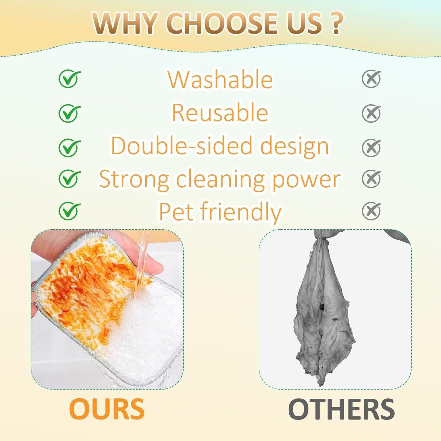 Trapos de Lavado de Platos de Alambre Oputemon 5 Piezas