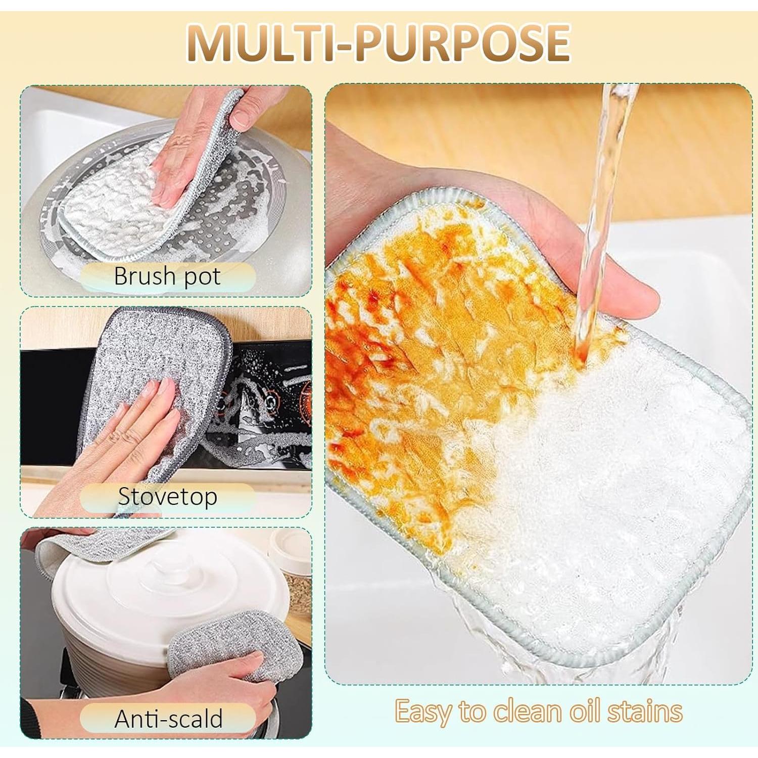 Trapos de Lavado de Platos de Alambre Oputemon 5 Piezas