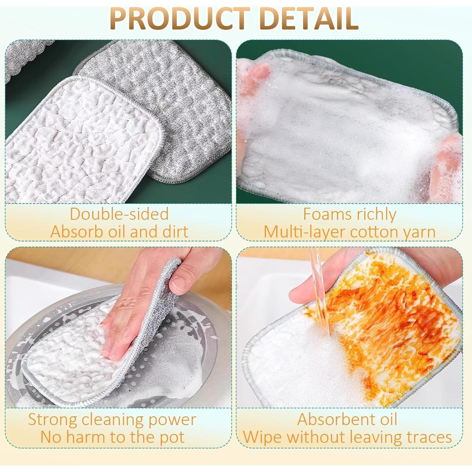 Trapos de Lavado de Platos de Alambre Oputemon 5 Piezas