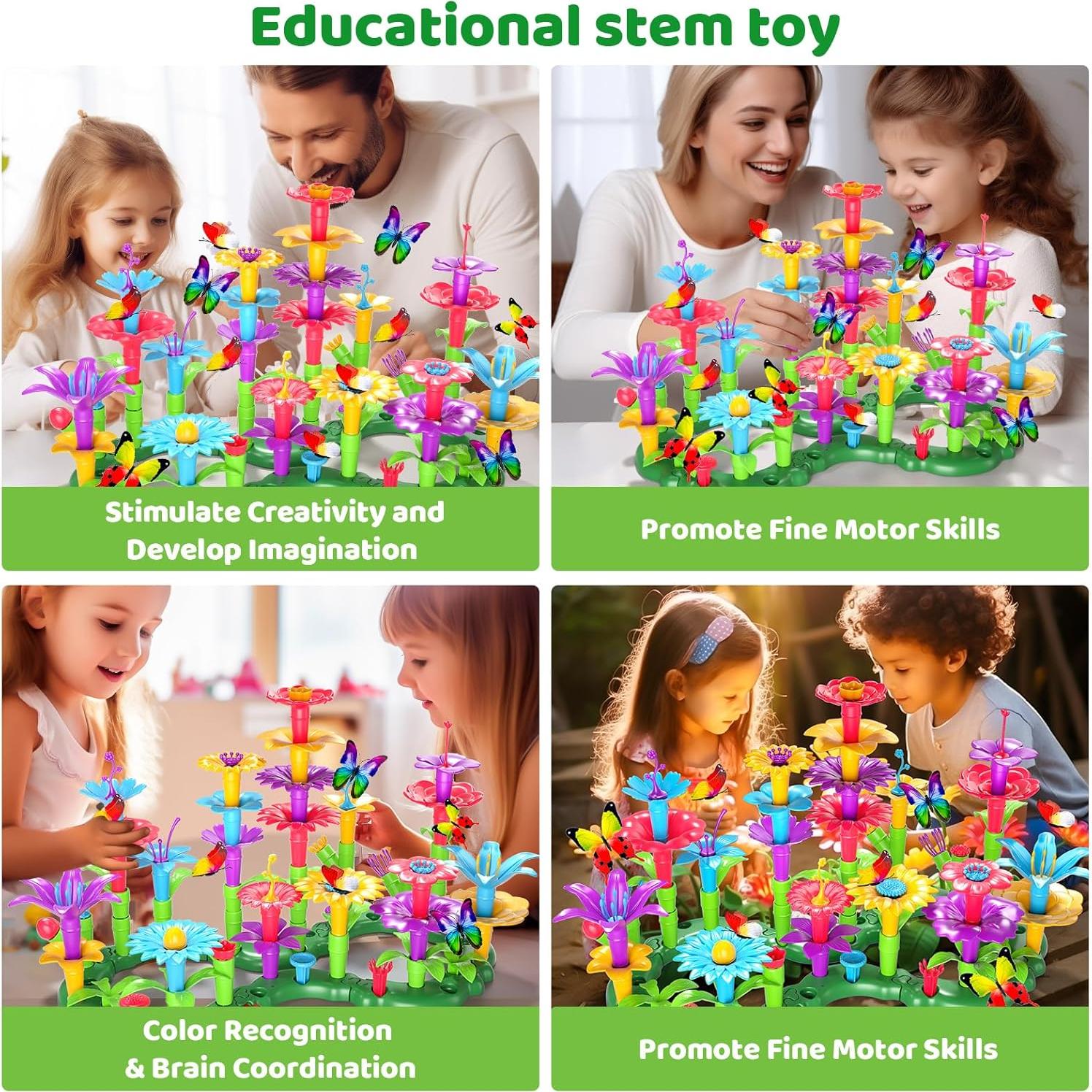 Juguetes de Construcción de Jardín Doloowee 102 Piezas STEM