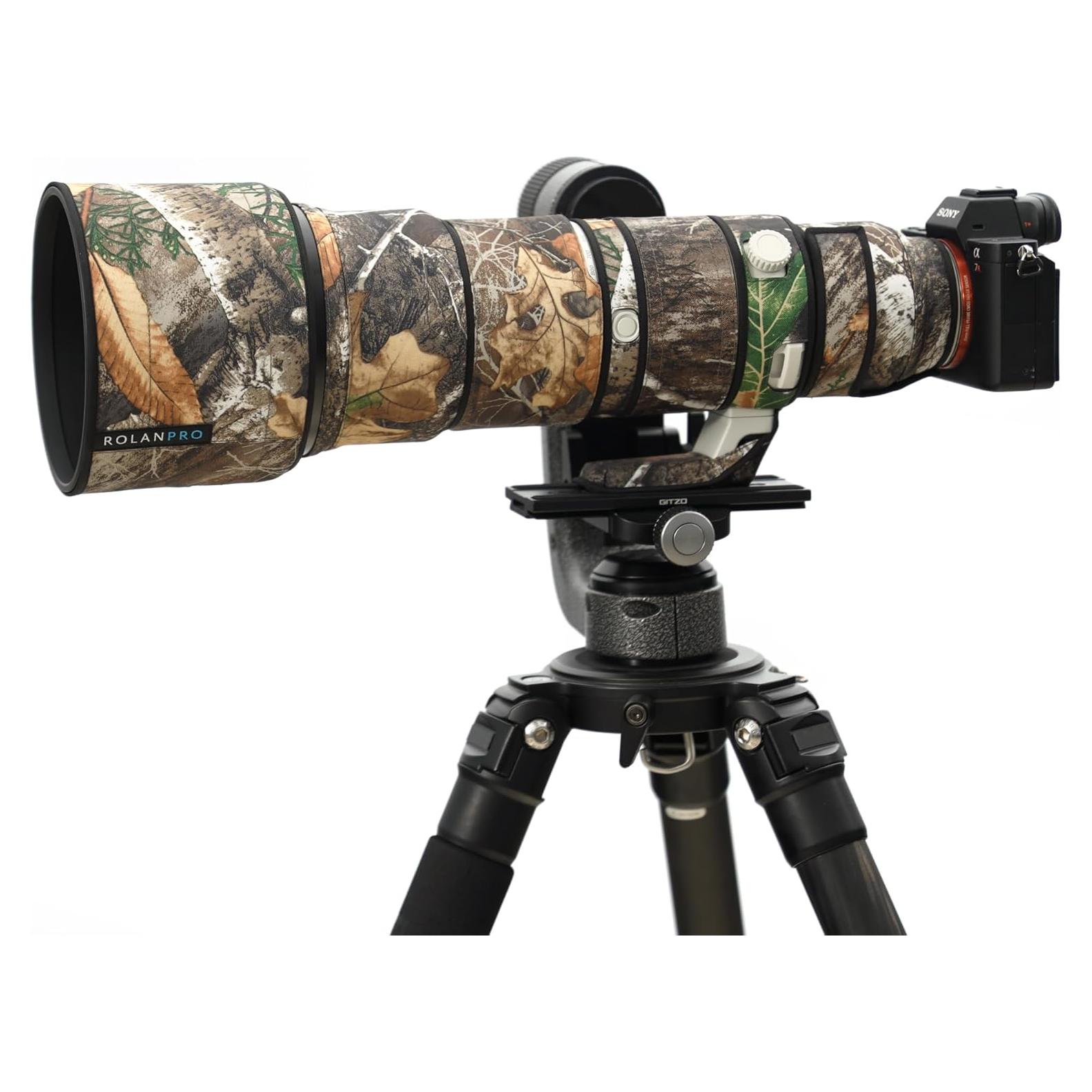 Cubierta de lente ROLANPRO para Sony FE 400-800mm F6.3-8 G OSS - Camuflaje a prueba de agua