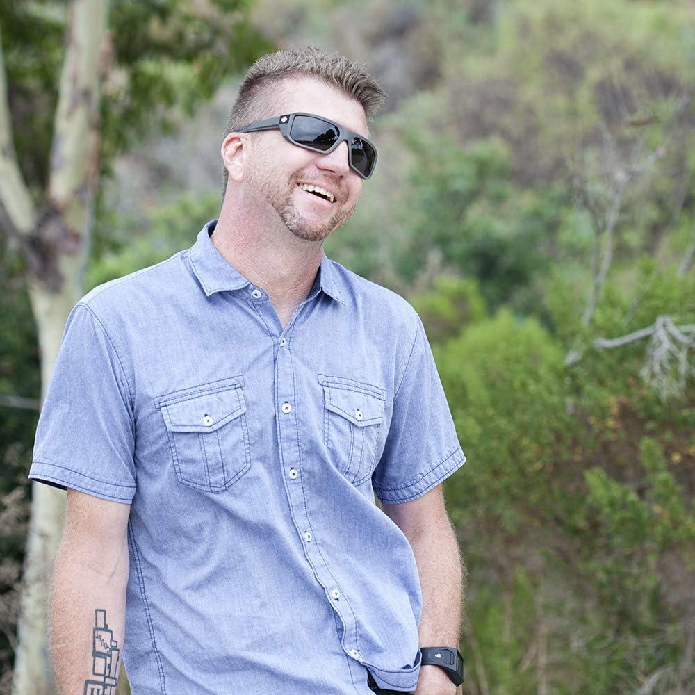 Gafas de sol rectangulares Spy Optic Mccoy para hombres 63 mm