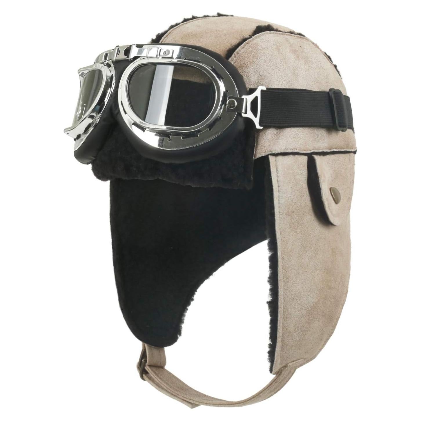 Gorra de Aviador Invierno Ililily con Orejeras y Gafas