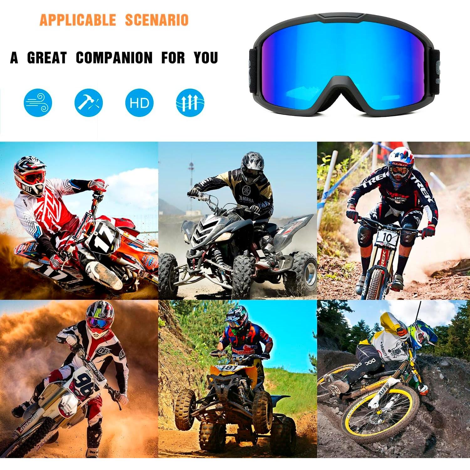Gafas de Motocross VEWOE UV400 para ATV y Bicicleta
